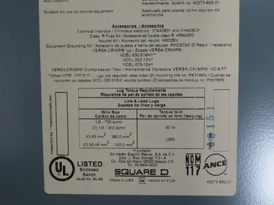 Used SQUARE D H365 Disconnects Texas US | Aucto #1308525