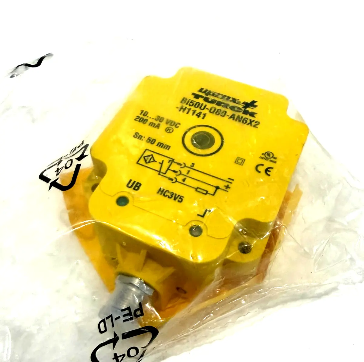 NEW TURCK BI50U-Q80-AN6X2-H1141 INDUCTIVE PROXIMITY SENSOR 1608944 BI50UAN6X2H11