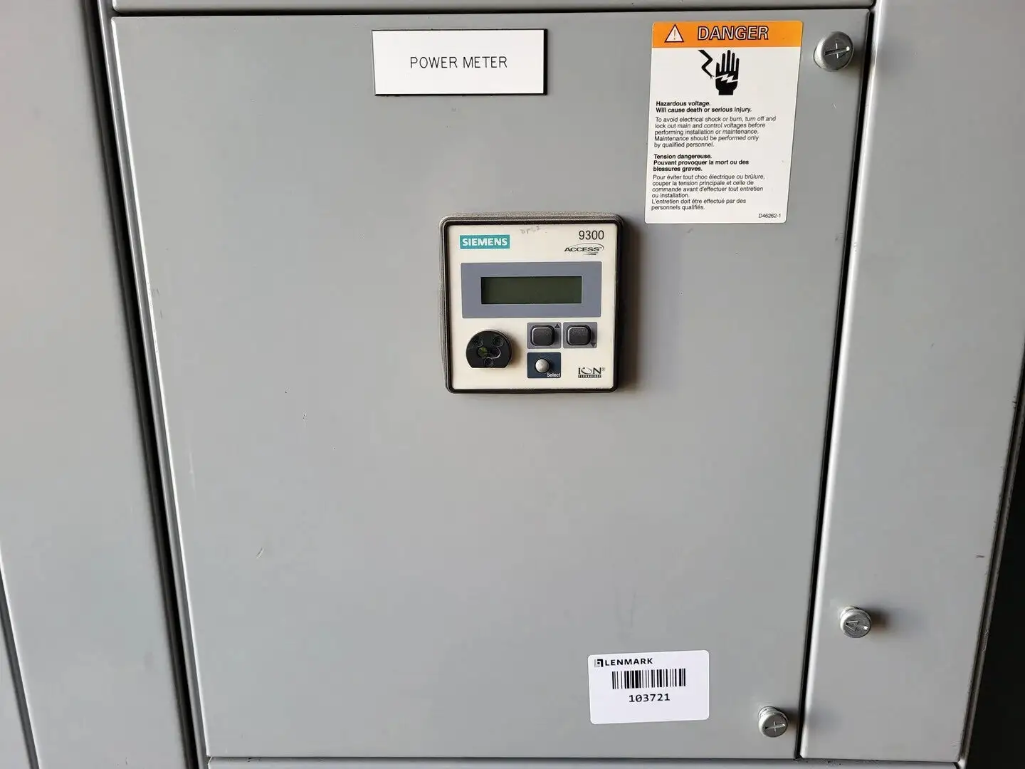 9300 Series Power Meter MCC Bucket
