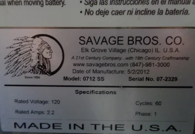 Used 2012 SAVAGE BROS CO. 0712 SS Bowl Lifts California US | BakeryEquipment.com #1554314