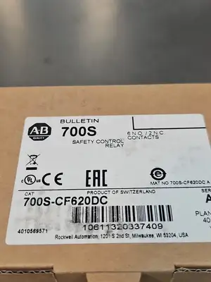 Allen Bradley 700S-CF620DC Ser A Safety Control Relay Loc4C22