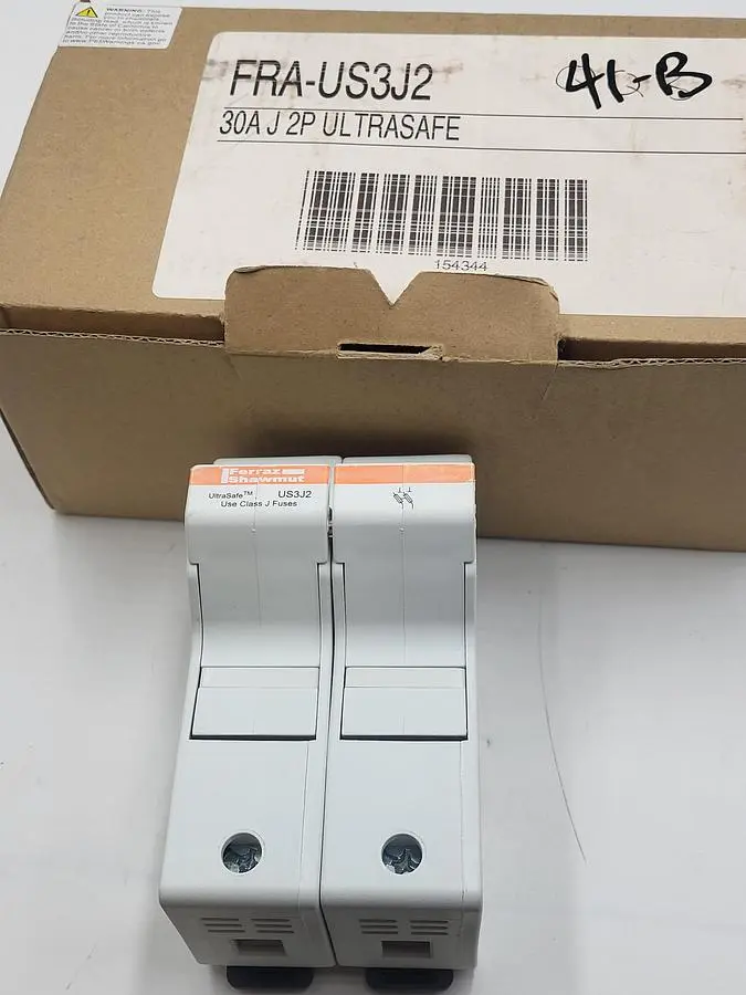New | in-Stock FERRAZ SHAWMUT FERRAZ SHAWMUT ULTRA SAFE FRA-US3J2 30A CLASS J FUSE HOLDER Fuse Accessories | ND Industrial Surplus #1225399