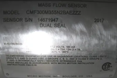 USED Micro Motion CMF300 M355N2BAEZZZ