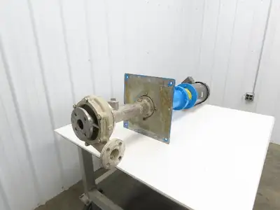 Sanwa Type VM Stainless Centrifugal Pump 1.5x2" Flanged 5Hp 3450 RPM 460V 3PH