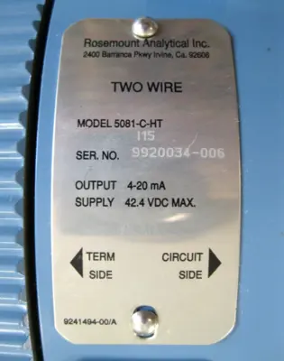 USED Rosemount 5081-C-HT69