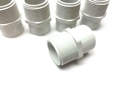 USED SPEARS REDUCER ADAPTER PCV SCH40 1-1/4" X 1" WHITE