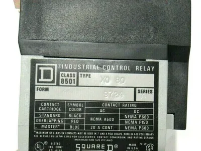 NEW ALLEN BRADLEY 8501-XO80 CONTROL RELAY SER.A 8501XO80