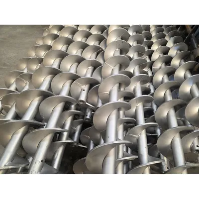 Surplus KWS Manufacturing 9" Stainless Steel Screw Auger w/ 3/8" flighting [LOT]