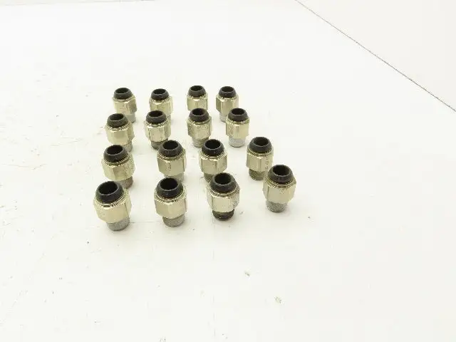 Parker W68PLP-12M-6R Prestolok Push To Connect 12mm x 3/8" BSPT Lot of 16