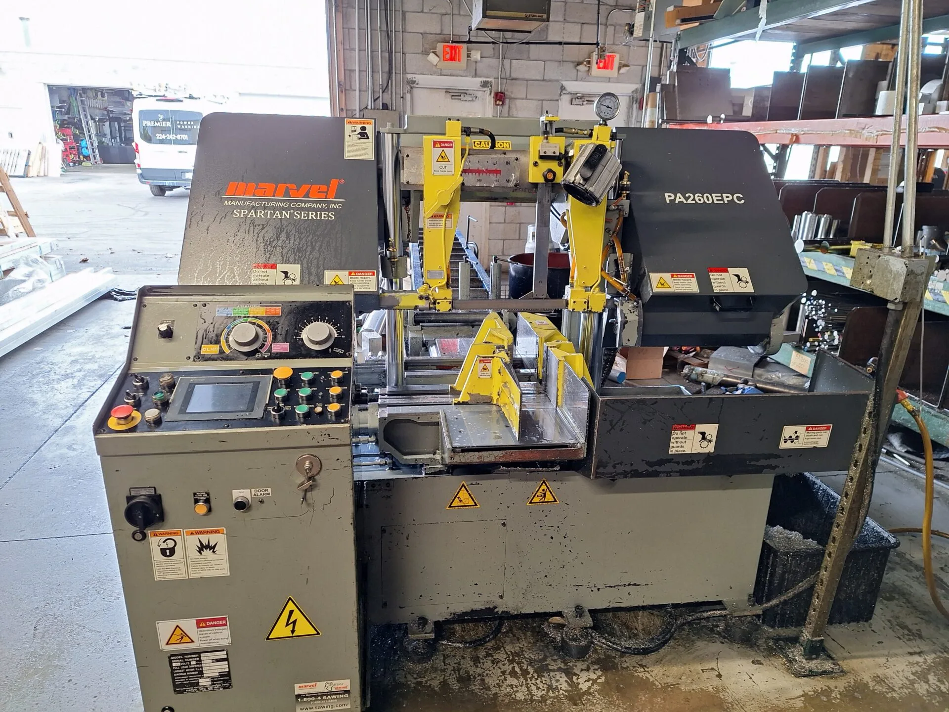 2018 AMADA MARVEL SPARTAN SERIES PA260EPC DUAL COLUMN HORIZONTAL BAND SAW