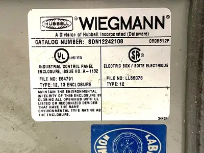 Used Hubbell Wiegmann SDN12242108 Electrical Boxes Michigan US | Maverick Industrial Sales #1396356