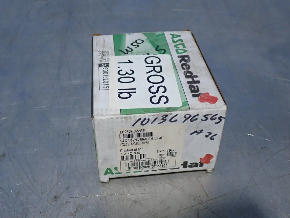 New | in-Stock ASCO L8262H022SF Pumps Ohio US | HGR 24 #1083930