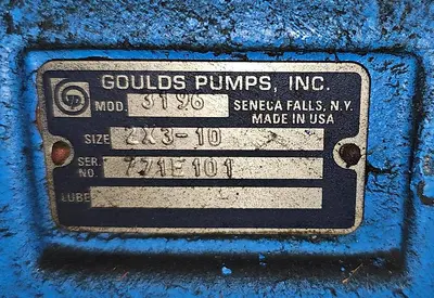 USED 1987 GOULDS 3196