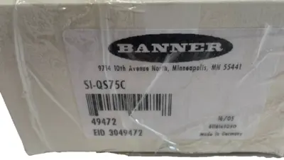 NEW BANNER SI-QS75C SAFETY INTERLOCK SWITCH SIQS75C