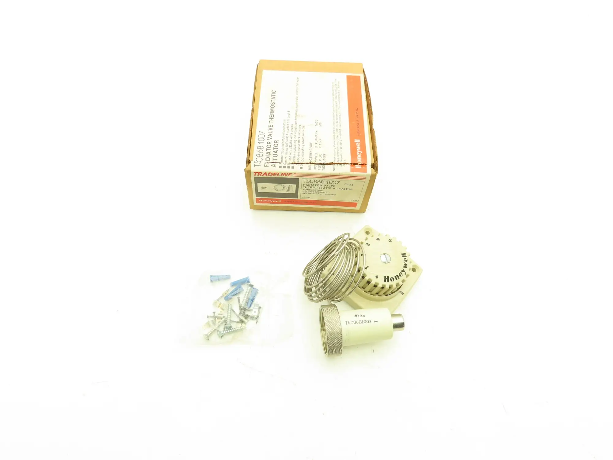 Honeywell T5086B1007 Radiator Valve Thermostatic Actuator 48-83°F V5086A