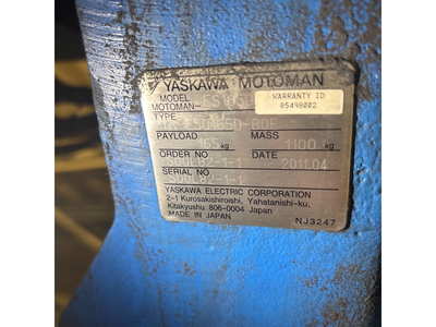 USED 2011 YASKAWA MOTOMAN-ES165D