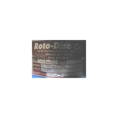 UNUSED 4" ROTO-DISC SPHERICAL VALVE