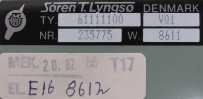 NEW SOREN T. LYNGSO 61111100 POWER SUPPLY 235775