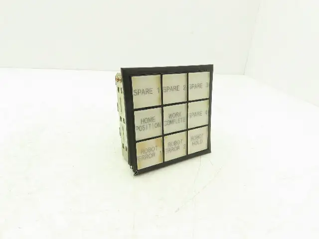 IDEC SLC 30N Annunciator 9-Position 3x3 Layout Lighted Indicator Panel