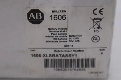 NEW Allen Bradley 1606-XLSBATASSY1 Bulletin 1606 Battery Module STOCK H849