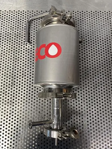 Stainless Steel 11" L x 4" Sanitary Fitting Tank w/ 9" Coiled Immersion Element
