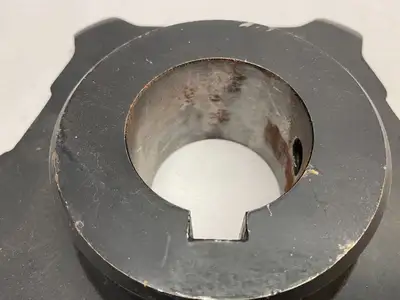 USED BARNES FLAME-CUT SKIP-TOOTH SPROCKET, 5-TOOTH, 2-7/16" BORE