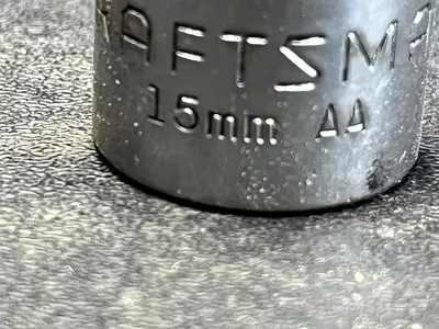 Craftsman Vintage 15MM 12 Point 1/2" Drive Shallow Socket