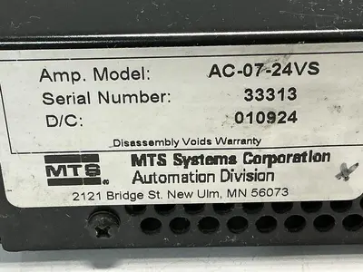 USED MTS SYSTEMS AC-07-24VS
