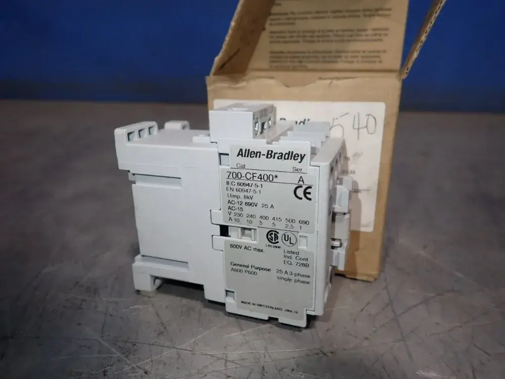 New | in-Stock ALLEN BRADLEY 700CF400 Relays & Switches | HGR 24 #739676
