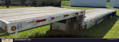Used 2014 DOONAN 53' X 102" Flatbed Trailers Indiana US | Proxy Equipment #1426133