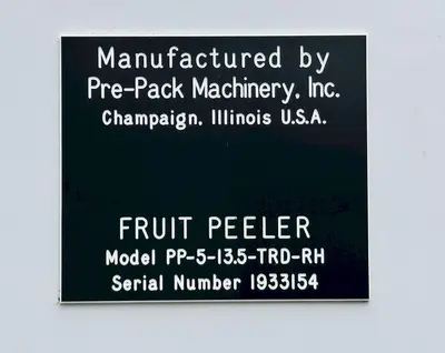 NEW 2019 PRE-PACK MACHINERY PP-5-13.6-TRD-RH FRUIT PEELER