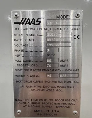 2015 HAAS ST-30 CNC Lathes (Turning Centers) | Machinery Resources International (3)