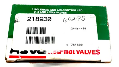 NEW ASCO 218930 REBUILD KIT