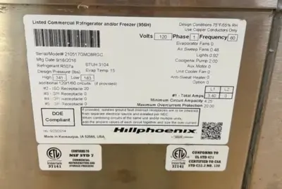 USED Hill Phoenix GMD8RGC.