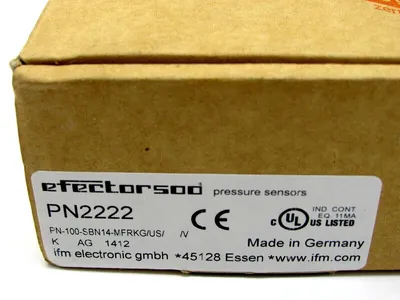 NEW EFECTOR PN-100-SBN14-MFRKG/US/V-PN2222 PRESSURE SENSOR PN2222