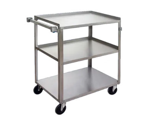 Channel US1827-3 30 3/4" Metal Bus Cart W/ (3) Levels, Stainless