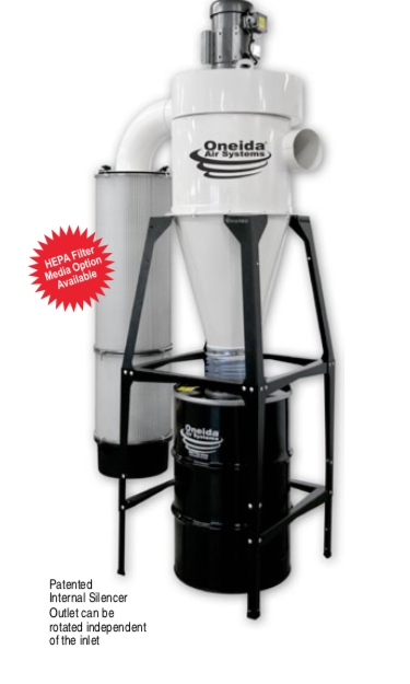 Oneida 5hp High Vacuum Dust Collector