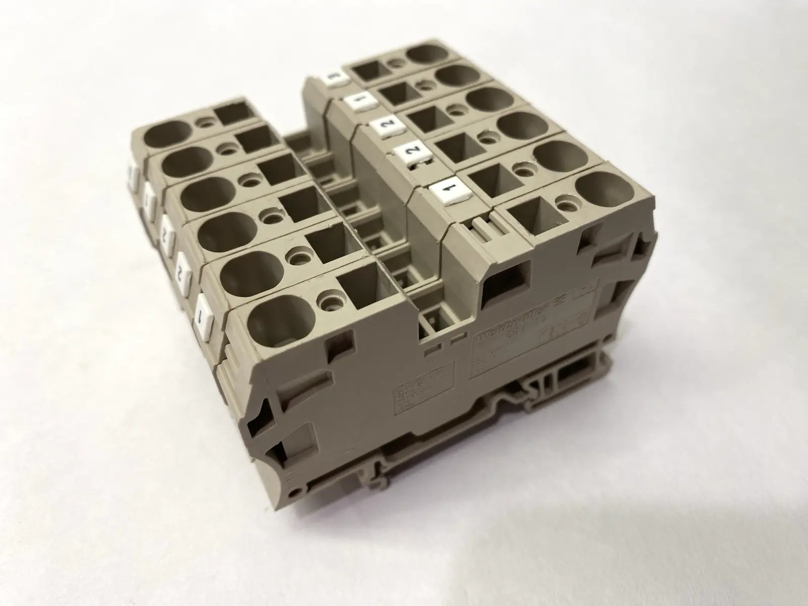 USED WEIDMÜLLER FEED-THROUGH TERMINAL BLOCK 1746750000 LOT OF 6