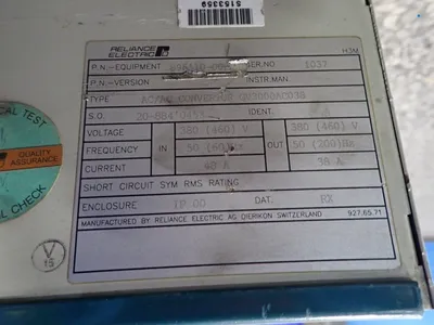 USED RELIANCE ELECTRIC GV3000