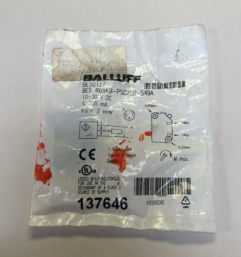 Used BALLUFF BES R05KB-PSC20B-S49A Industrial Controls Ohio US | Surplus Asset Holdings #1235834