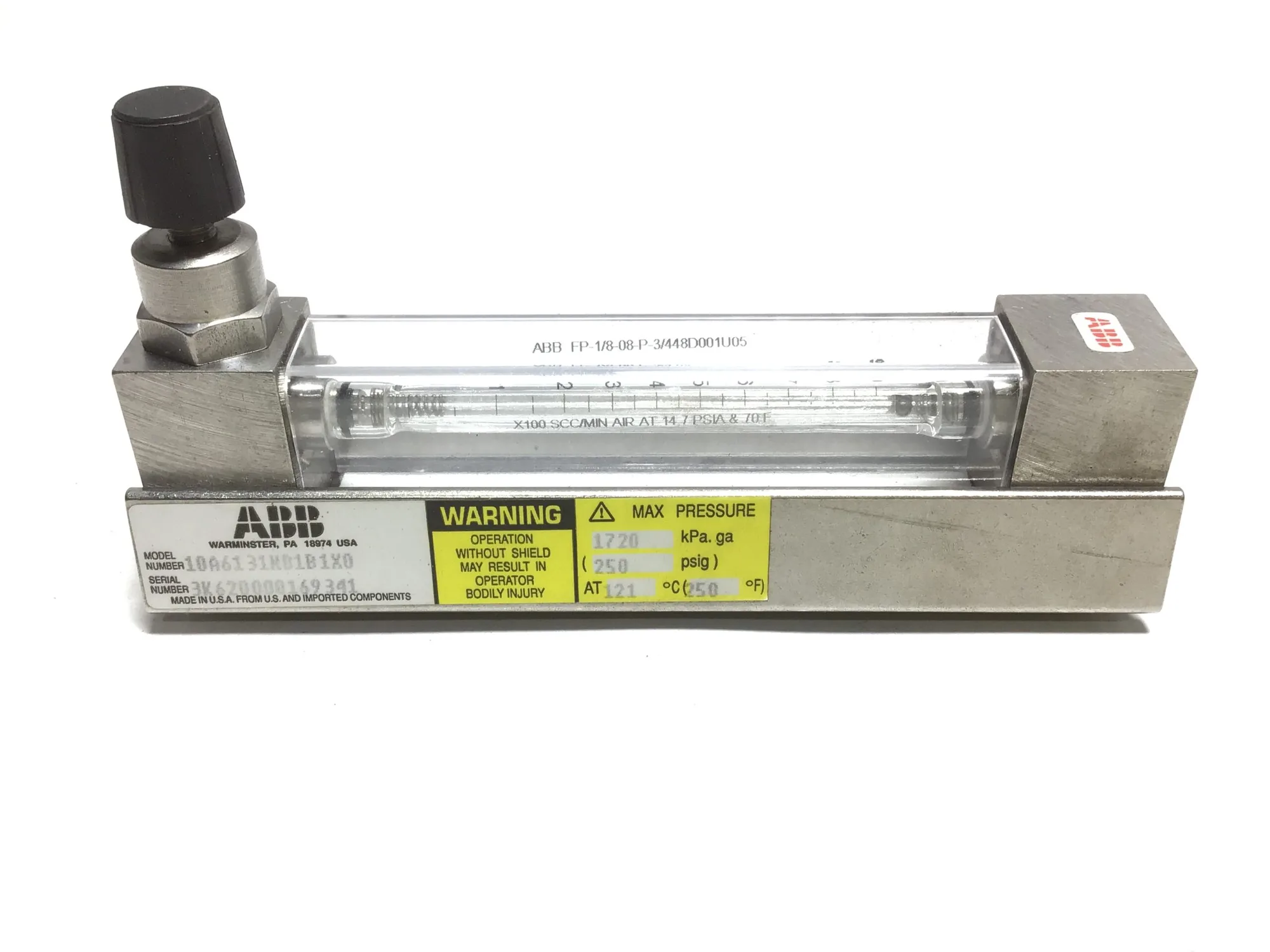ABB 10A131NB1B1B1X00AAEXBBD07 Global Purge Master 1720kPa.ga 250PSIG @121°C 250°F