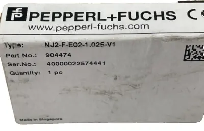 NEW PEPPERL+FUCHS 904474 INDUCTIVE SENSOR NJ2-F-E02-1.025-V1