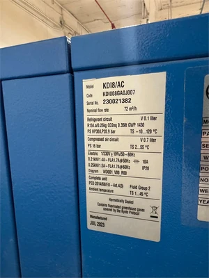 Used 2023 PNEUTECH "RK-10F-125T-D" Tank Mounted Air Compressors Illinois US | MachineryMax #1337482