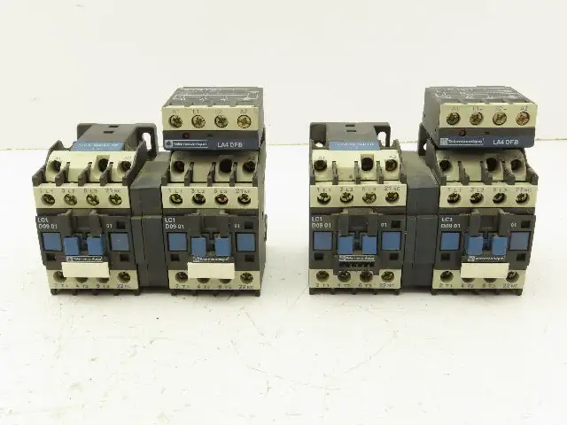 Telemecanique Motor Starter Reversing Contactor 575V 7.5HP 25A 3 PH Set Lot of 2