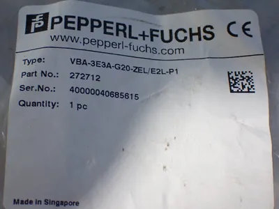 New | in-Stock PEPPERL+FUCHS VBA3E3AG20ZEL/E2LP1 Input / Output Modules Ohio US | HGR 24 #1129914