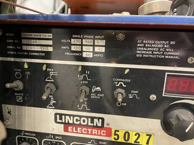 USED LINCOLN SQUARE WAVE TIG-355