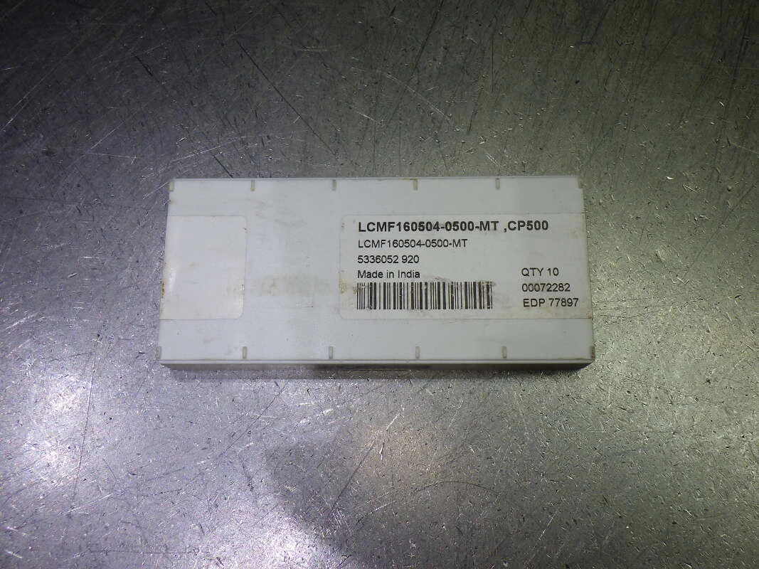 SECO Carbide Grooving Inserts QTY10 LCMF160504-0500-MT CP500 (LOC1813A)