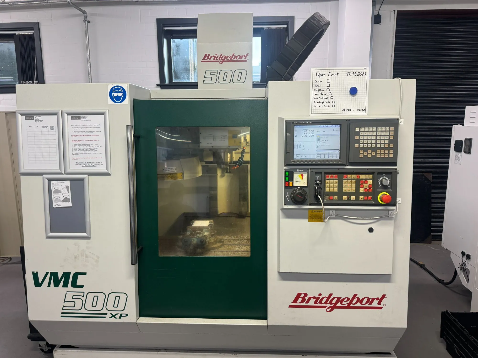 USED BRIDGEPORT VMC500XP