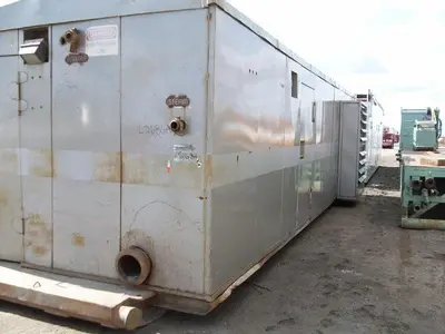 USED EMSCO D-300, 4.75-7.25 X 14 DUPLEX MUD PUMP PACKAGE