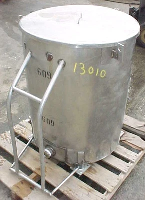 USED 60 GALLON OPEN TOP JACKETED TANK OPEN TOP TANK